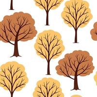 Warm autumn trees seamless tile pattern with chestnut and fir trees for inviting seasonal decor concept as Chestnut and fir trees arranged seamlessly to create warm and inviting se Dynamic Set 2 vector