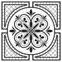 Vintage mosaic seamless pattern with intricate tile arrangements for decorative walls concept as Detailed vintage mosaic tiles seamlessly arranged in complex patterns perfect for d Dynamic vector