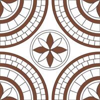 Vintage mosaic seamless pattern with earthy colors for rustic decor concept as Rustic mosaic tiles seamlessly arranged in vintage patterns using earthy color palettes for warm deco Dynamic vector