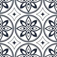 Vintage medallion seamless tile pattern ornate details isolated white background perfect for classic home decor concept as Creating seamless tile pattern featuring vintage medallio Dynamic Set 5 vector