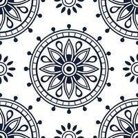 Vintage medallion seamless tile pattern ornate details isolated white background perfect for classic home decor concept as Creating seamless tile pattern featuring vintage medallio Dynamic Set 9 vector
