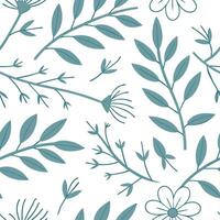 Vintage floral seamless pattern with pastel colors for soft interiors concept as Gentle pastel colored floral elements seamlessly patterned for soft and inviting interior spaces in Dynamic vector