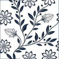 Vintage embroidery seamless tile pattern intricate stitches floral motifs isolated white background perfect for home textiles concept as Creating seamless tile pattern featuring vi Dynamic Set 2 vector