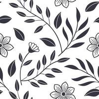 Vintage botanical seamless pattern with detailed leaves and classic colors for natural designs concept as Detailed vintage botanical pattern featuring classic colors and intricate Dynamic Set 4 vector