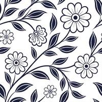 Vintage embroidery seamless tile pattern intricate stitches floral motifs isolated white background perfect for home textiles concept as Creating seamless tile pattern featuring vi Dynamic Set 4 vector