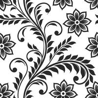 Vintage floral frame seamless tile pattern with intricate designs and classic elegance concept as Intricate vintage floral frames create seamless tile patterns adding classic elega Dynamic vector