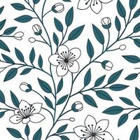 Vintage botanical seamless pattern with detailed leaves and classic colors for natural designs concept as Detailed vintage botanical pattern featuring classic colors and intricate Dynamic vector