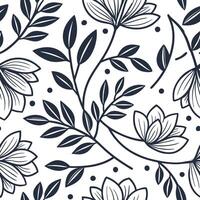 Vintage botanical seamless pattern with detailed leaves and classic colors for natural designs concept as Detailed vintage botanical pattern featuring classic colors and intricate Dynamic Set 2 vector