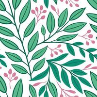Vibrant spring foliage seamless pattern for nature inspired interiors concept as Lively spring foliage such as leaves and vines in a seamless pattern ideal for nature inspired inte Dynamic vector