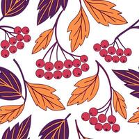 Vibrant autumn berries seamless tile pattern with deep reds purples and oranges concept as Deep red purple and orange berries create a vibrant seamless tile pattern perfect for aut Dynamic vector