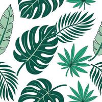 Tropical frame seamless tile pattern with lush foliage and vibrant greenery concept as Lush tropical frames form seamless tile patterns with vibrant greenery adding exotic vibrancy Dynamic vector