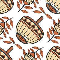 Traditional weaving patterns and local textiles seamless tile pattern with earthy and vibrant tones concept as Earthy and vibrant tones highlight traditional weaving patterns and l Dynamic Set 2 vector