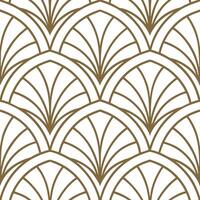 Traditional Art Deco and geometric shapes seamless tile pattern with metallic accents concept as Metallic accents highlight traditional Art Deco geometric shapes in seamless tile p Dynamic vector