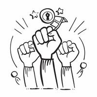 Teamwork symbol with copy space for strategic planning concept as A strategic planning oriented teamwork symbol with ample copy space ideal for visualizing long term goals objectiv Dynamic vector