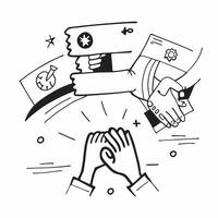 Teamwork symbol with copy space for promotional materials concept as A versatile teamwork symbol with ample copy space suitable for promotional materials like brochures flyers and Dynamic vector
