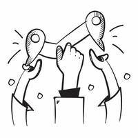 Teamwork symbol with copy space for educational materials concept as A sleek teamwork symbol with ample copy space perfect for creating educational materials and resources that hig Dynamic vector