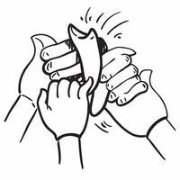 Teamwork symbol with copy space for blog headers concept as A sleek teamwork symbol with ample copy space perfect for blog headers and articles to visually represent themes of coll Dynamic vector