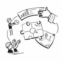 Teamwork illustration with space for text and graphics concept as An illustrative teamwork design featuring ample space for both text and graphics perfect for illustrating team pla Dynamic vector