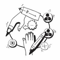 Teamwork icon with space for motivational quotes concept as A modern teamwork icon design with ample space for motivational quotes perfect for creating business posters and digital Dynamic vector