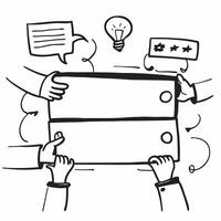 Teamwork illustration with blank area for customizable text concept as A creative depiction of a teamwork illustration featuring a blank area for customizable text ideal for presen Dynamic vector