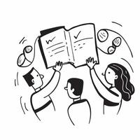 Teamwork icon with ample space for text and graphics concept as An iconographic teamwork design offering ample space for both text and graphics perfect for illustrating comprehensi Dynamic vector