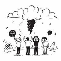 Team responding to a natural disaster impact concept as High resolution image of a team responding to the impact of a natural disaster with a panicked atmosphere emphasizing the ur Dynamic vector