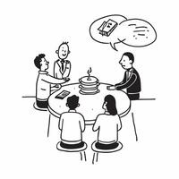 Team managing a minor crisis during a holiday office lunch concept as High resolution image of a team managing a minor crisis during a holiday office lunch highlighting the balance Dynamic vector
