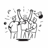 Team members reuniting at a sports field concept as Team members reuniting blended with a sports field symbolizing the camaraderie and joy of reuniting with teammates Ideal for sp Dynamic vector