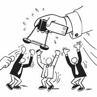 Team handling a legal issue under pressure concept as High resolution image of a team handling a legal issue under pressure with a panicked atmosphere capturing the urgency and com Dynamic vector