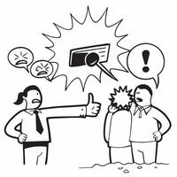 Team dealing with a major customer complaint concept as High resolution image of a team dealing with a major customer complaint with a panicked atmosphere highlighting the urgency Dynamic vector