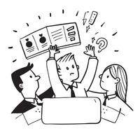 Team dealing with a major customer complaint concept as High resolution image of a team dealing with a major customer complaint with a panicked atmosphere highlighting the urgency Dynamic Set 2 vector