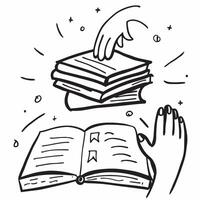 Teachers profile with books concept as A teachers profile merged with books symbolizing hope and the power of education Perfect for educational and inspirational ads in Photo Sto Dynamic vector