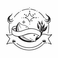 Sustainable seafood certification concept as High resolution image of sustainable seafood certification with a glossy backdrop showcasing the importance of eco friendly and certifi Dynamic vector
