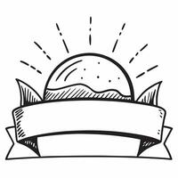 Sunrise icon with blank area for customizable text concept as A creative depiction of a sunrise icon featuring a blank area for customizable text ideal for representing new beginni Dynamic vector
