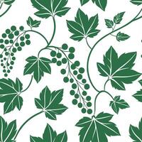 Summer leaves seamless pattern with ivy and grape vines for a rustic natural home feel concept as Rustic ivy and grape vines arranged seamlessly for a natural earthy summer atmosph Dynamic vector