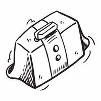 Suitcase icon with copy space on white background concept as A illustration of a suitcase icon with ample copy space on a white background perfect for travel themed visuals Dynamic vector