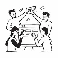Students working on a group project concept as High resolution image of students working on a group project with a glossy backdrop emphasizing teamwork and collaborative learning Dynamic vector