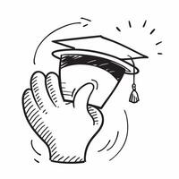 Students profile with graduation cap concept as A students profile blended with a graduation cap symbolizing hope and future achievements Perfect for educational and inspirational Dynamic vector