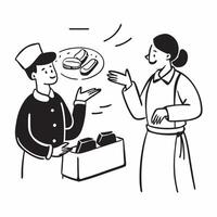 Street food tour guide concept as High resolution image of a street food tour guide explaining dishes to tourists with a glossy backdrop emphasizing the educational aspect of stree Dynamic vector