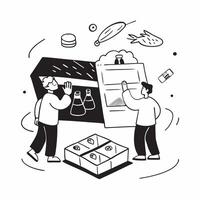 Street food market exploration concept as High resolution image of a couple exploring a street food market with a glossy backdrop showcasing the discovery and adventure of street f Dynamic vector