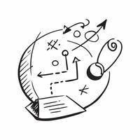 Strategy icon with copy space on white background concept as A illustration of a strategy icon with ample copy space on a white background perfect for business and planning Dynamic vector