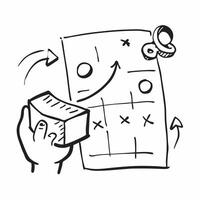 Strategy icon with ample space for text and graphics concept as An iconographic strategy design offering ample space for both text and graphics perfect for illustrating comprehensi Dynamic vector
