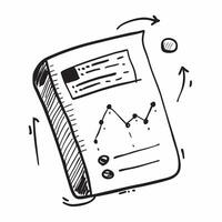Stock chart and trading book icon with space for text and icons on a white background concept as A versatile stock chart and trading book icon featuring space for both text and ico Dynamic vector