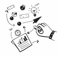 Strategy illustration with copy space for business reports concept as A visually appealing strategy illustration with copy space designed to enhance business reports and presentati Dynamic Set 2 vector