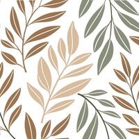 Spring leaves seamless pattern with soft gradients and green tones for fresh natural designs concept as Seamless pattern featuring soft gradient spring leaves in varying shades of Dynamic vector