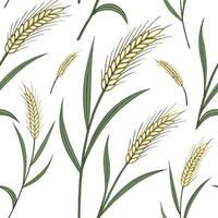 Spring wheat grass seamless tile pattern with soft green and golden hues for an organic touch concept as Wheat grass with soft green and golden hues creates an organic and fresh sp Dynamic vector