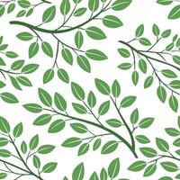 Spring dawn seamless tile pattern with the soft golden light filtering through new green leaves concept as The soft golden light of spring dawn filters through new green leaves cre Dynamic vector