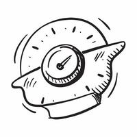 Speedometer icon with copy space on a gray background concept as A image of a speedometer icon with generous copy space on a gray background ideal for speed and performance Dynamic vector