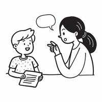 Speech therapist working with a child on speech development concept as A speech therapist works with a child on speech development emphasizing support and progress Perfect for the Dynamic vector