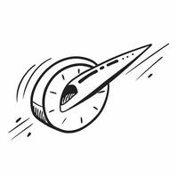 Speedometer icon with copy space on a white background concept as A image of a speedometer icon with generous copy space on a white background ideal for speed and performanc Dynamic vector